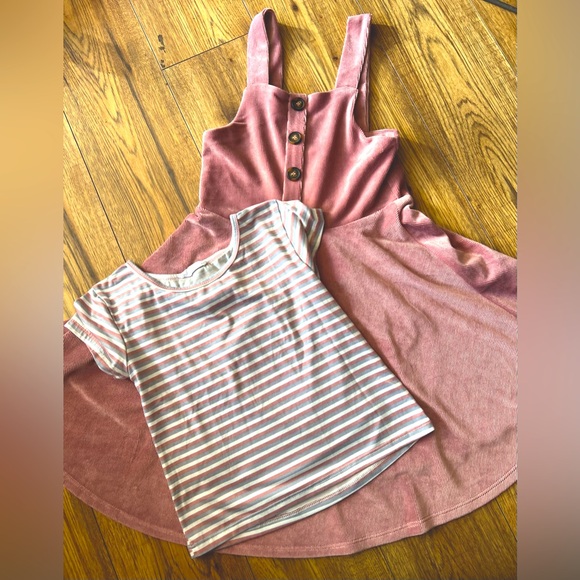 (10girls) 2 piece corduroy dress with t-shirt. - Picture 1 of 4
